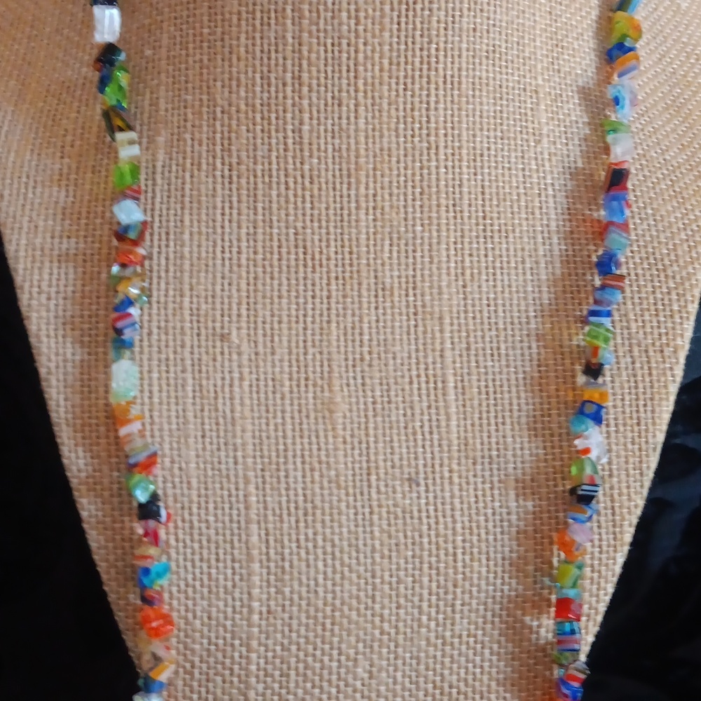 Colorful Glass Necklace - Picture 2 of 5